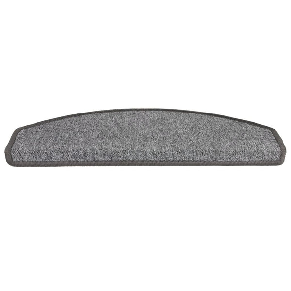 Stufenmatten 15 Stk. 65x24x4 cm Dunkelgrau Halbrund Groß