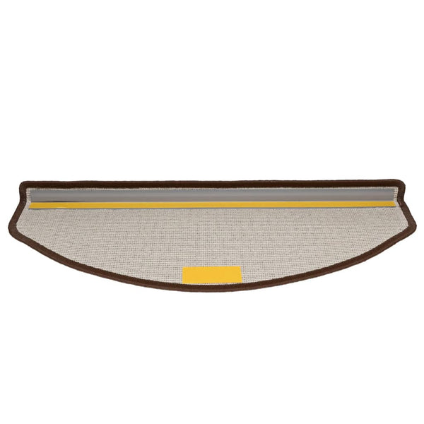 Stufenmatten 15 Stk. 65x24x4 cm Kaffeebraun Halbrund Groß