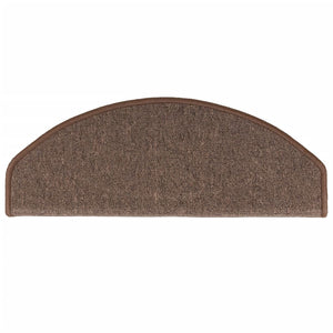 Stufenmatten 15 Stk. 65x24x4 cm Kaffeebraun Halbrund Groß