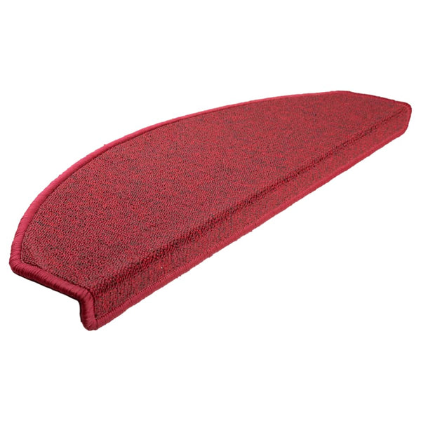 vidaXL Tapis de marche 15 pcs. 65x24x4 cm Rouge Semi-circulaire Grand