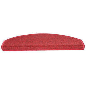 vidaXL Tapis de marche 15 pcs. 65x24x4 cm Rouge Semi-circulaire Grand
