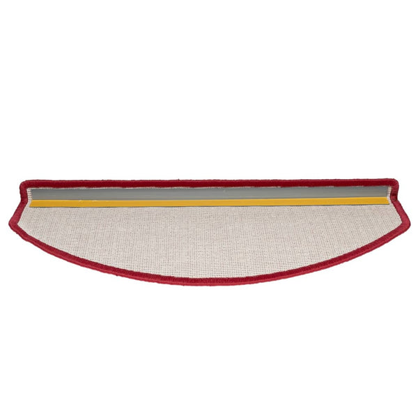 Stufenmatten 15 Stk. 65x24x4 cm Rot Halbrund Groß