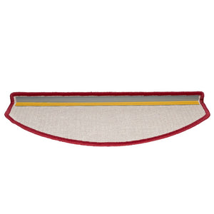 vidaXL Tapis de marche 15 pcs. 65x24x4 cm Rouge Semi-circulaire Grand