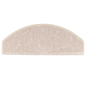 Stufenmatten 15 Stk. 65x24x4 cm Taupe Halbrund Groß