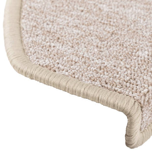 Stufenmatten 15 Stk. 65x24x4 cm Taupe Halbrund Groß