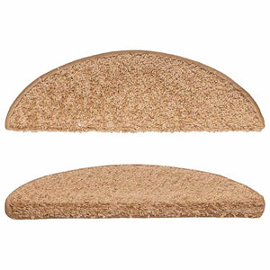 Stufenmatten 15 Stk. 56x17x3 cm Beige Halbrund
