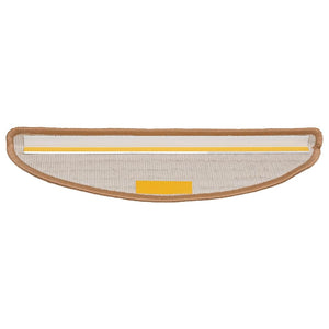 Stufenmatten 15 Stk. 56x17x3 cm Beige Halbrund
