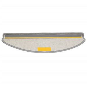 vidaXL Tapis de Marche d'Escalier 15 pcs 65x21x4 cm Gris Semi-Rond Grand