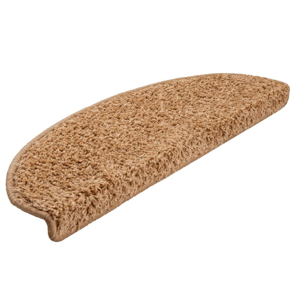 Stufenmatten 15 Stk. 65x21x4 cm Beige Halbrund Groß
