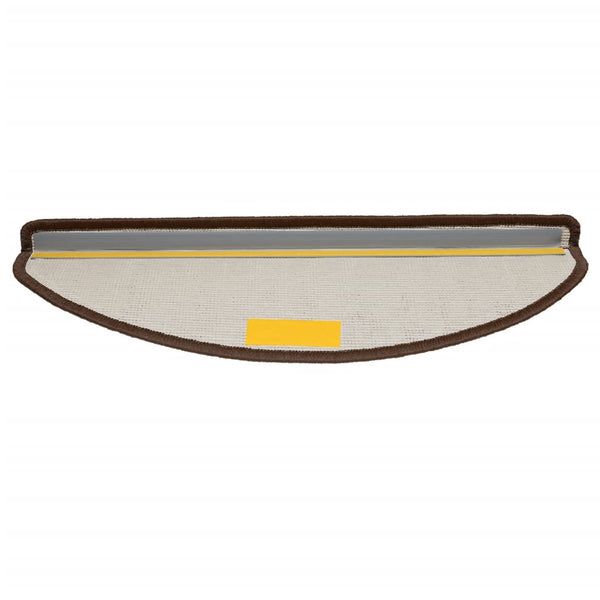 Stufenmatten 15 Stk. 65x21x4 cm Braun Halbrund Groß