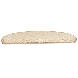 Stufenmatten 15 Stk. 65x21x4 cm Creme Halbrund Groß