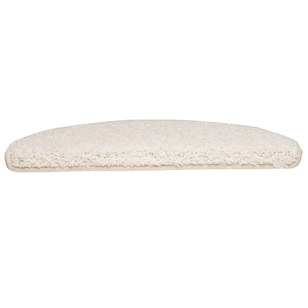 Stufenmatten 15 Stk. 65x21x4 cm Weiß Halbrund Groß