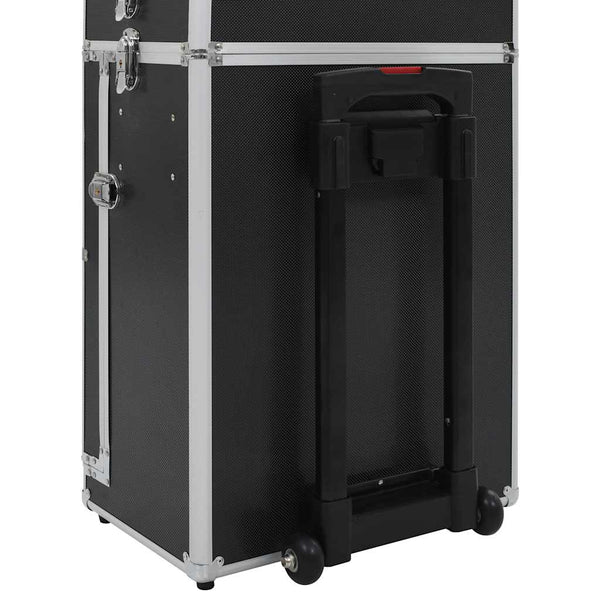 Schwarzer Kosmetikkoffer aus Aluminium