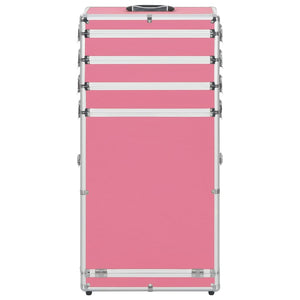 Rosa Aluminium Kosmetik Make-up Koffer