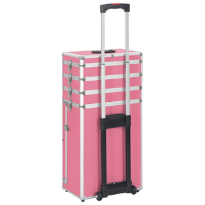 Rosa Aluminium Kosmetik Make-up Koffer