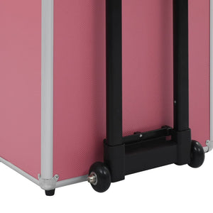 Rosa Aluminium Kosmetik Make-up Koffer