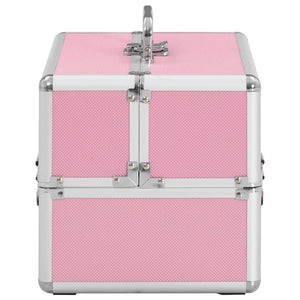 Pink Aluminum Makeup Case 22x30x21cm