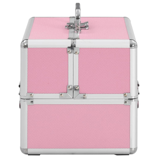 Pink Aluminum Makeup Case 22x30x21cm