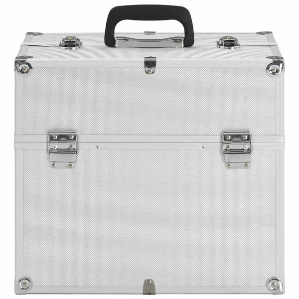 Kosmetikkoffer Silber Aluminium 38x23x34cm