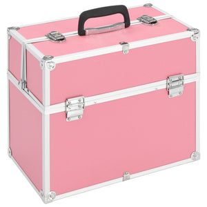 Pink Aluminum Cosmetic Organizer
