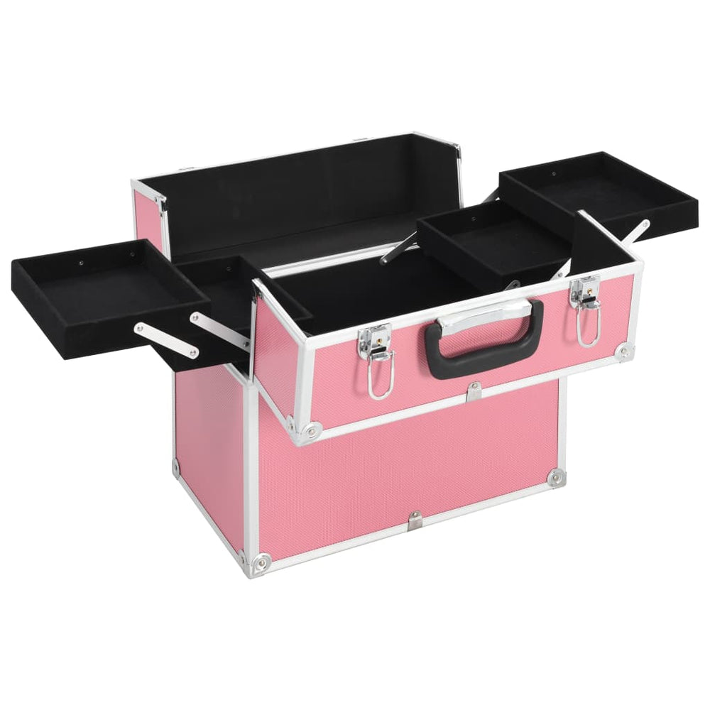 Pink Aluminum Cosmetic Organizer