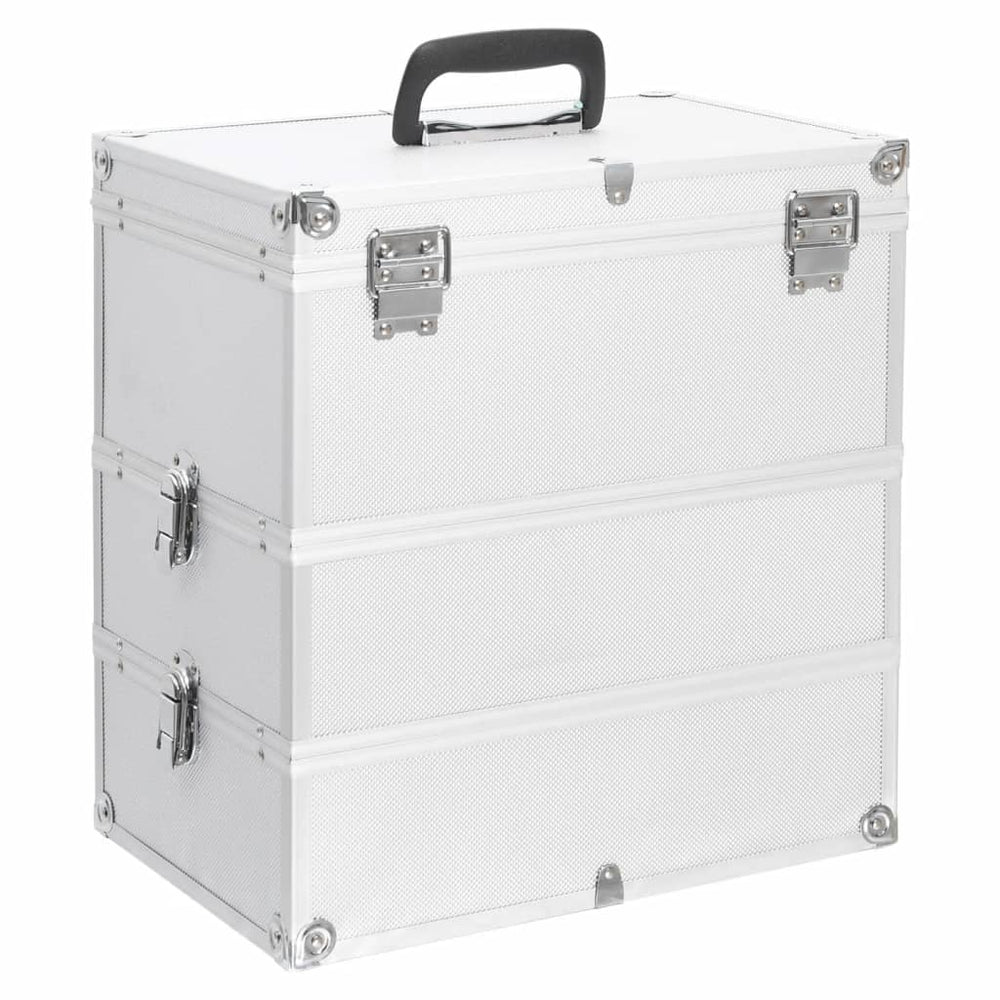 Aluminium Kosmetikkoffer Silber 37x24x40 cm