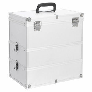 Aluminium Kosmetikkoffer Silber 37x24x40 cm
