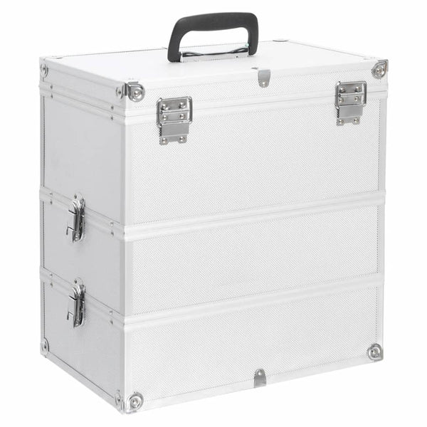 Aluminium Kosmetikkoffer Silber 37x24x40 cm