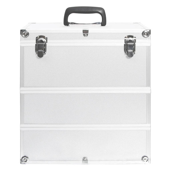Aluminium Kosmetikkoffer Silber 37x24x40 cm