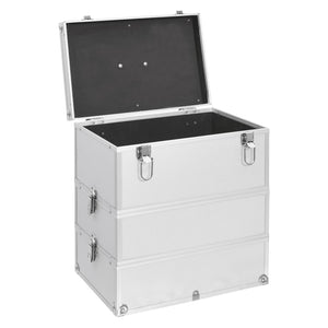 Aluminium Kosmetikkoffer Silber 37x24x40 cm