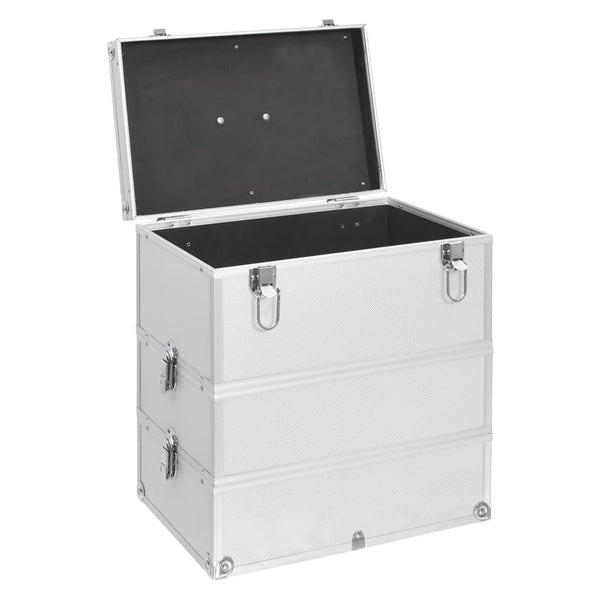 Aluminium Kosmetikkoffer Silber 37x24x40 cm