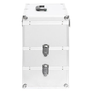 Aluminium Kosmetikkoffer Silber 37x24x40 cm