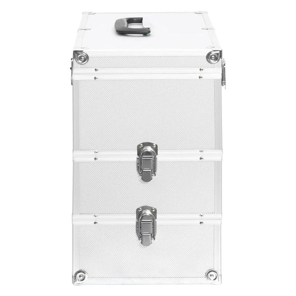 Aluminium Kosmetikkoffer Silber 37x24x40 cm