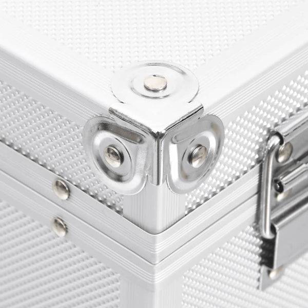 Aluminium Kosmetikkoffer Silber 37x24x40 cm