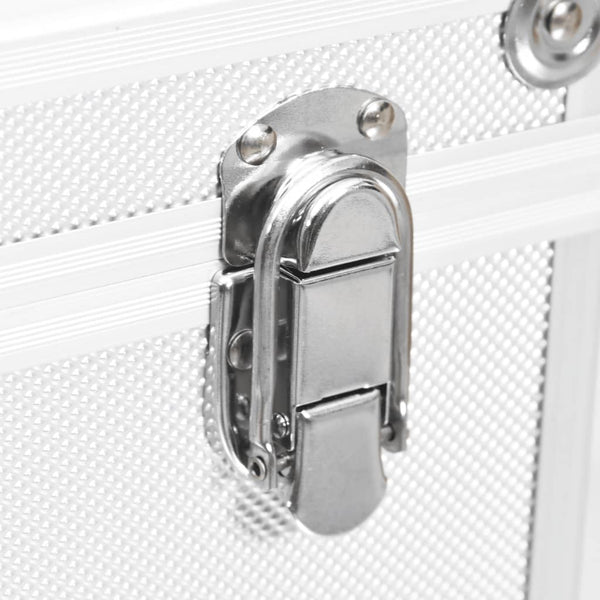Aluminium Kosmetikkoffer Silber 37x24x40 cm
