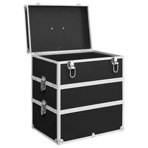 Kosmetikkoffer aus Aluminium 37x24x40cm Schwarz