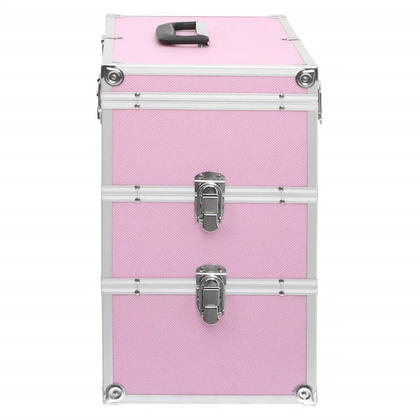Rosa Aluminium Kosmetikkoffer 37x24x40cm