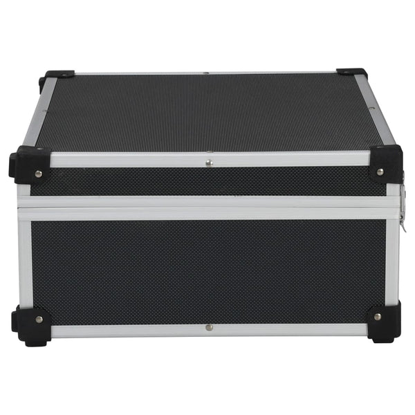Werkzeugkoffer aus Aluminium 46x33x16cm Schwarz