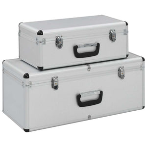 Aluminium-Aufbewahrungskoffer - 2er Set