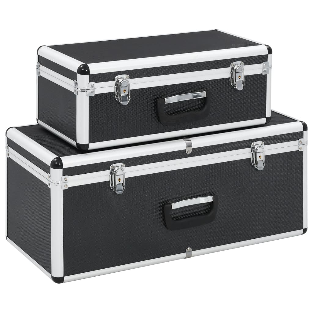 Aluminium Aufbewahrungskoffer 2er Set