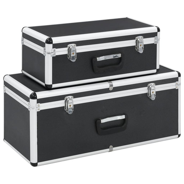 Aluminium Aufbewahrungskoffer 2er Set