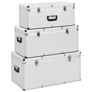Aluminium Aufbewahrungskoffer - 3er Set