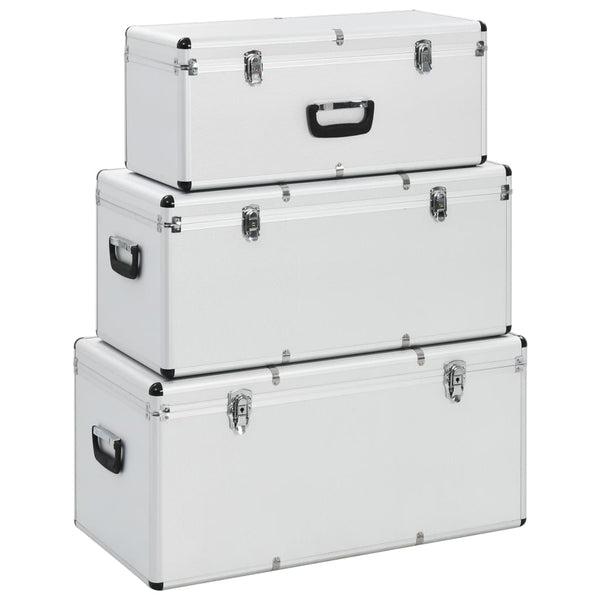 Aluminium Aufbewahrungskoffer - 3er Set
