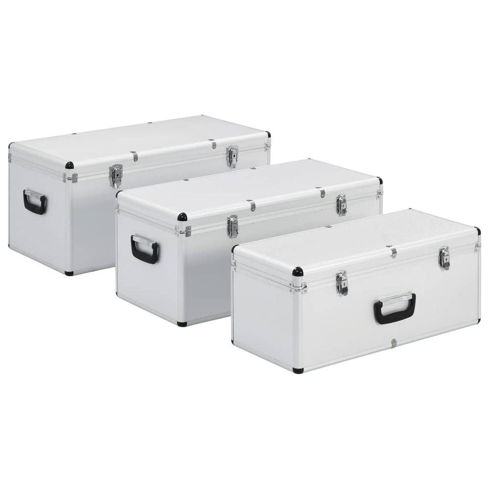 Aluminium Aufbewahrungskoffer - 3er Set
