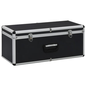 Aluminium Aufbewahrungskoffer 3 Stk Schwarz