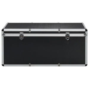Aluminium Aufbewahrungskoffer 3 Stk Schwarz