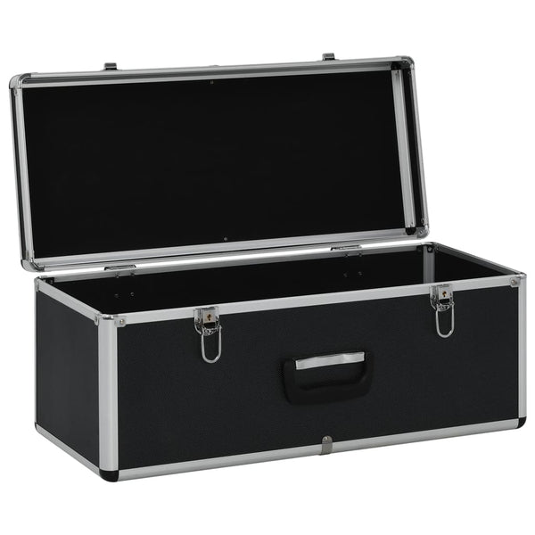 Aluminium Aufbewahrungskoffer 3 Stk Schwarz