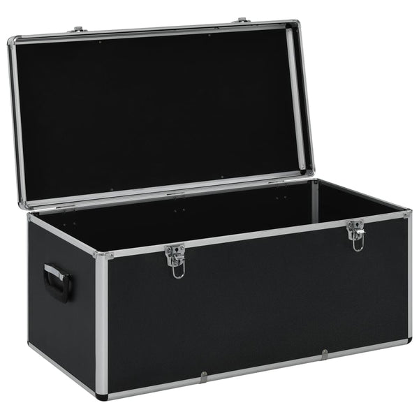 Aluminium Aufbewahrungskoffer 3 Stk Schwarz