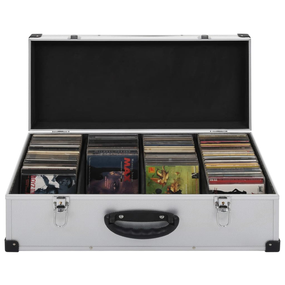 CD-Koffer für 80 CDs, Silber