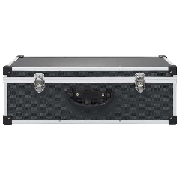 CD-Koffer für 80 CDs, Aluminium, Schwarz